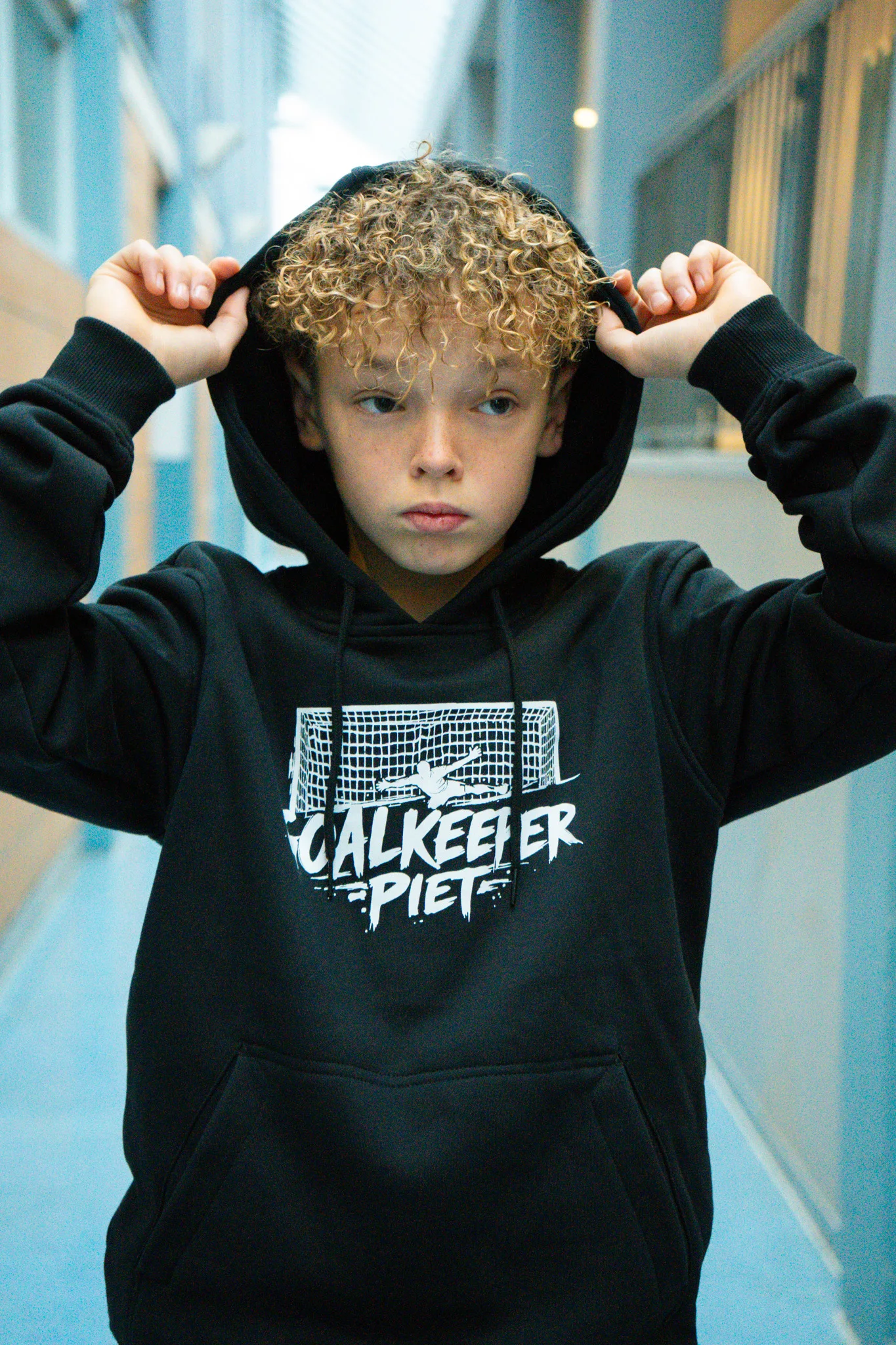 Goalkeeper Piet Hoodie I Code Black